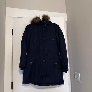 Loft down puffer jacket with hood